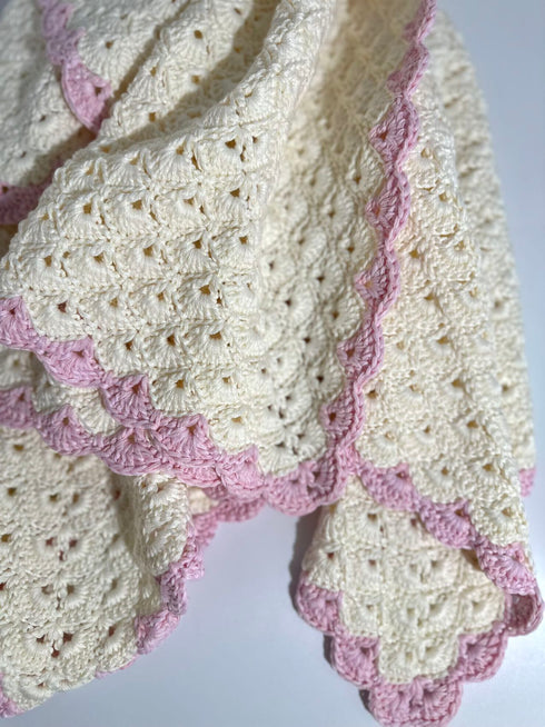 Kids and Babies' Crochet Blanket, kids room deco, kids gift, worsted wool and cotton blend